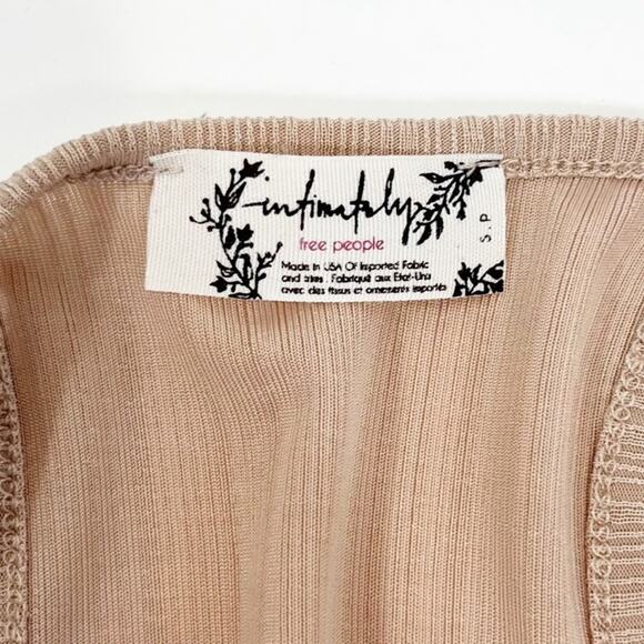 Free people intimately slinky slinky racer back brown tank top - Picture 3 of 4